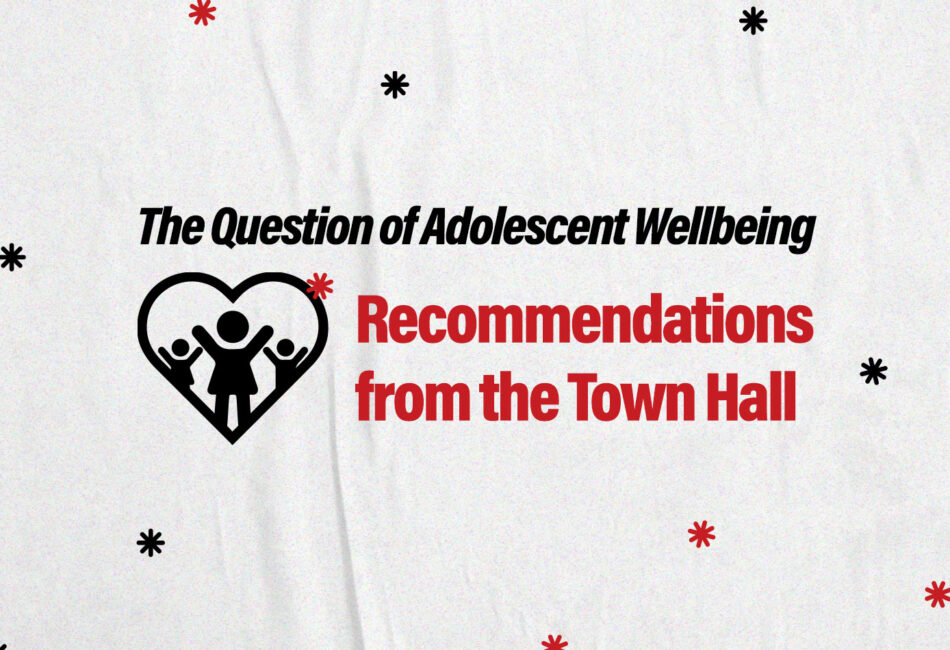 Adolescent well being townhall poster