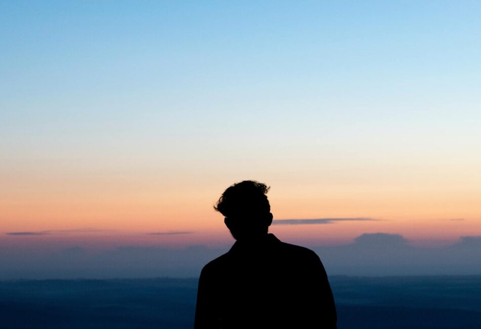 Silhouette of man